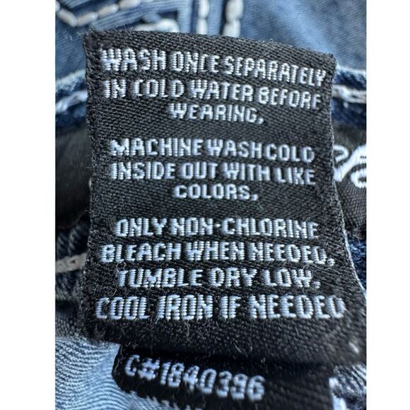 True Luck Men's Blue Denim Straight Leg Jeans Size 34x32 - Picture 6 of 6